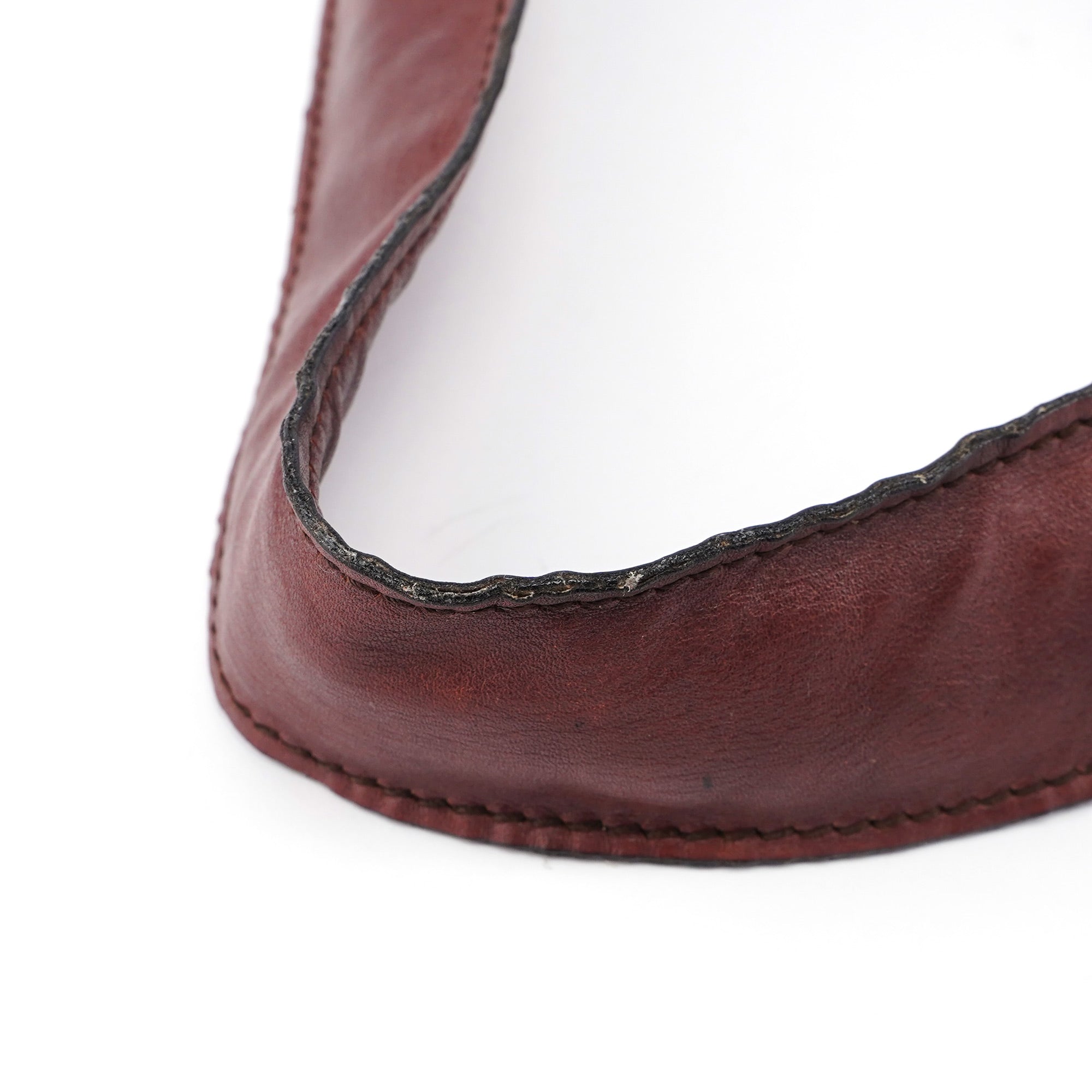 2002 Burgundy Calfskin Shoulder Bag