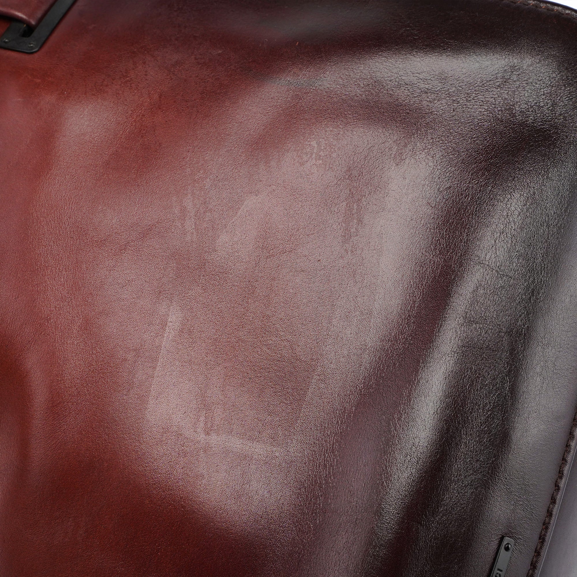 2002 Burgundy Calfskin Shoulder Bag