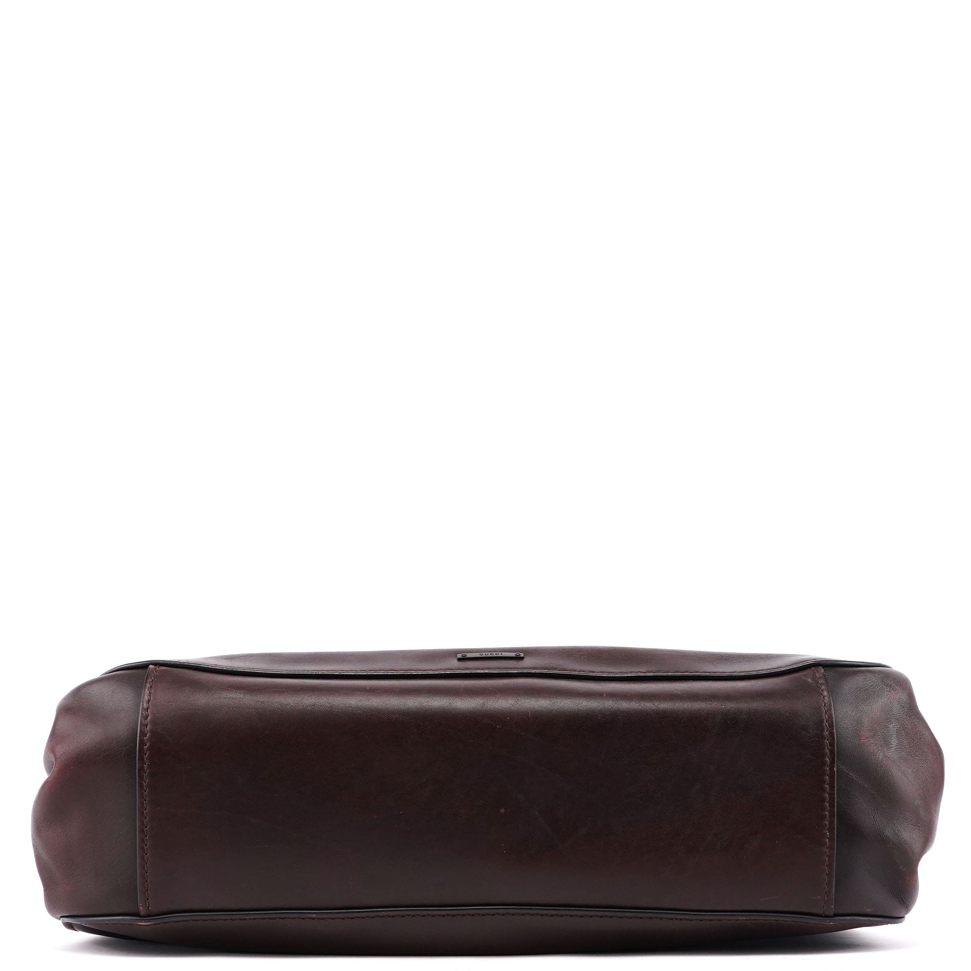 2002 Burgundy Calfskin Shoulder Bag