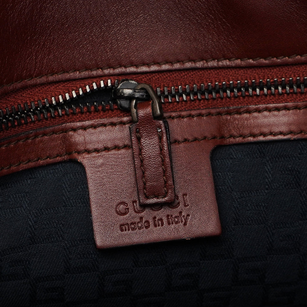 2002 Burgundy Calfskin Shoulder Bag