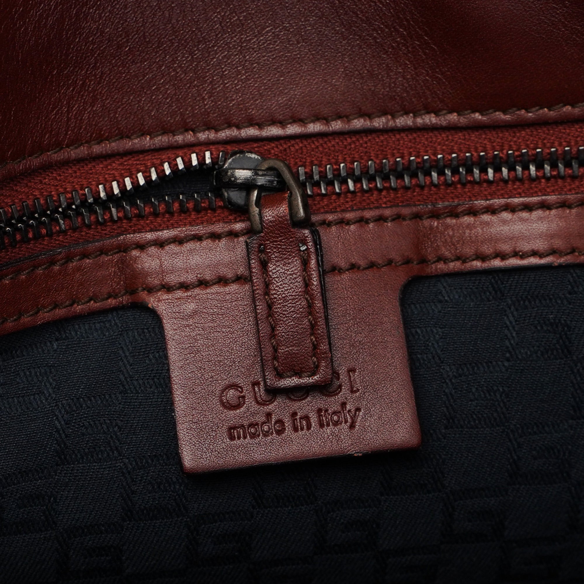 2002 Burgundy Calfskin Shoulder Bag