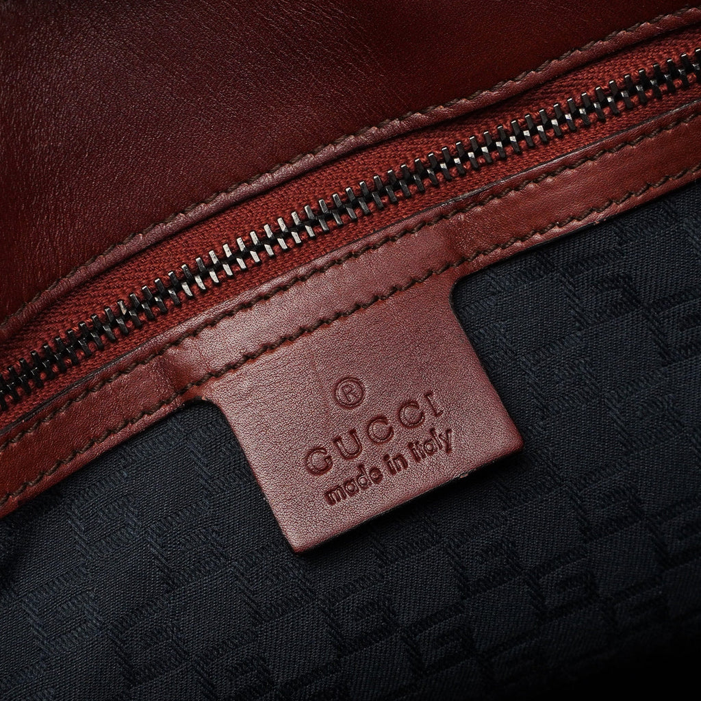 2002 Burgundy Calfskin Shoulder Bag