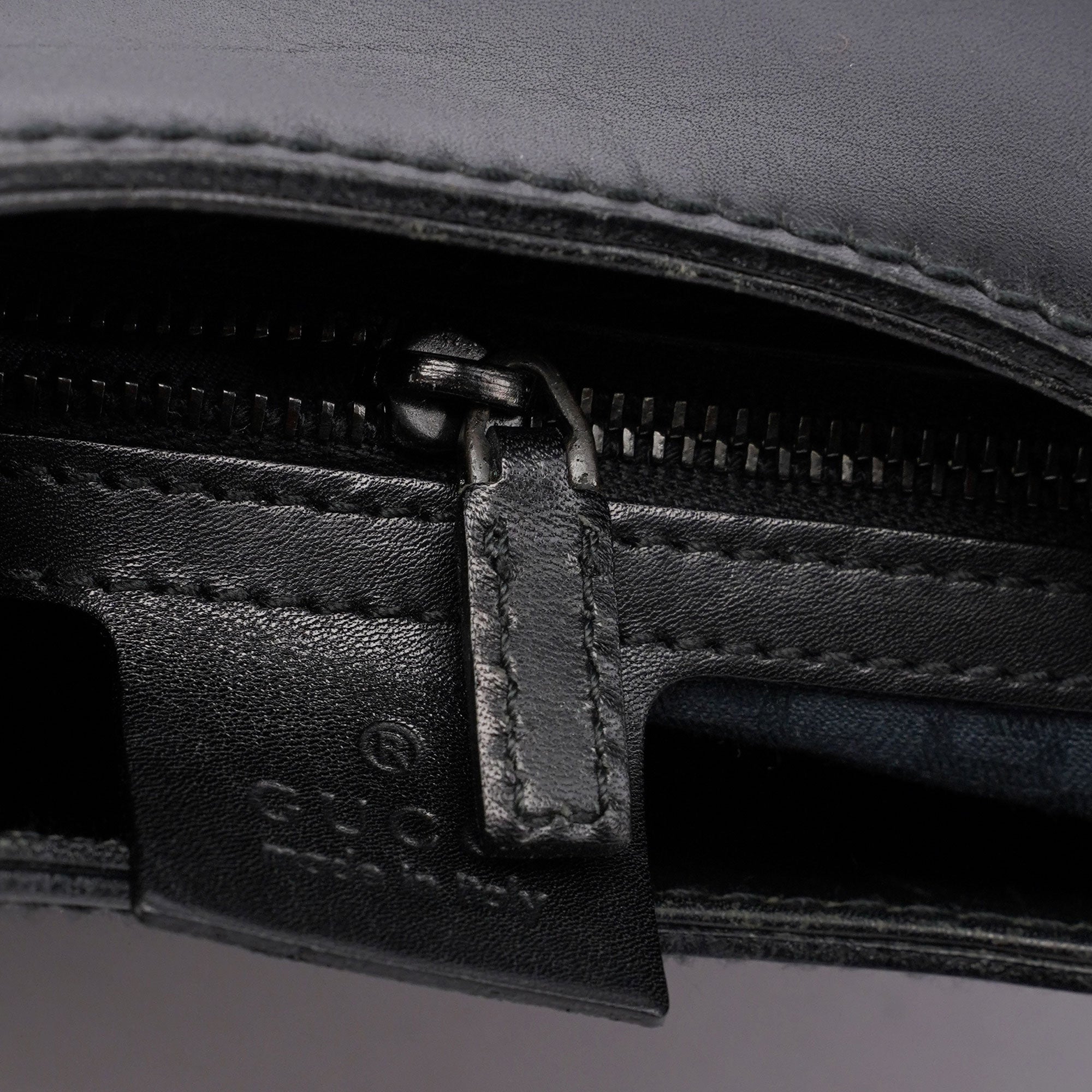 2002 Calfskin Wood Handle Shoulder Bag