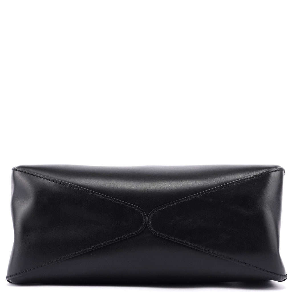 2002 Calfskin Wood Handle Shoulder Bag