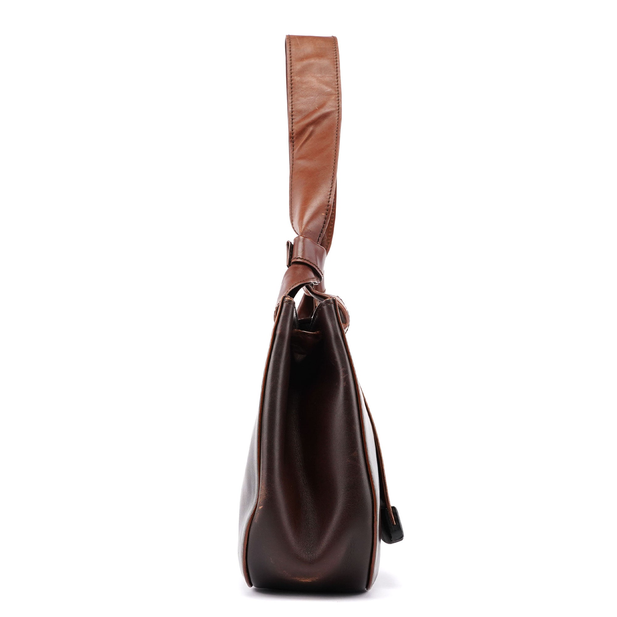 2002 Calfskin Wood Shoulder Bag