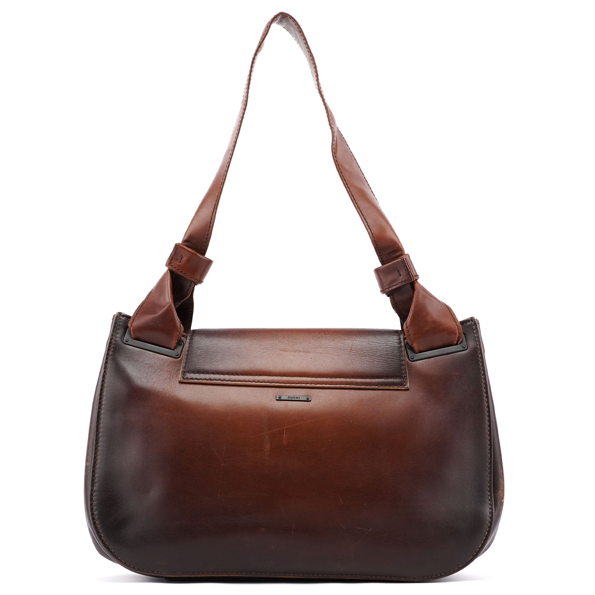 2002 Calfskin Wood Shoulder Bag