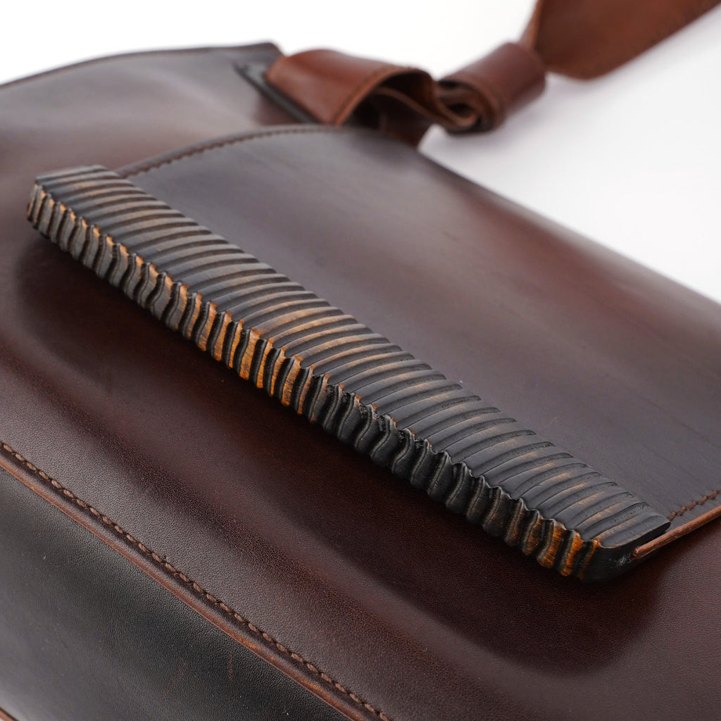 2002 Calfskin Wood Shoulder Bag