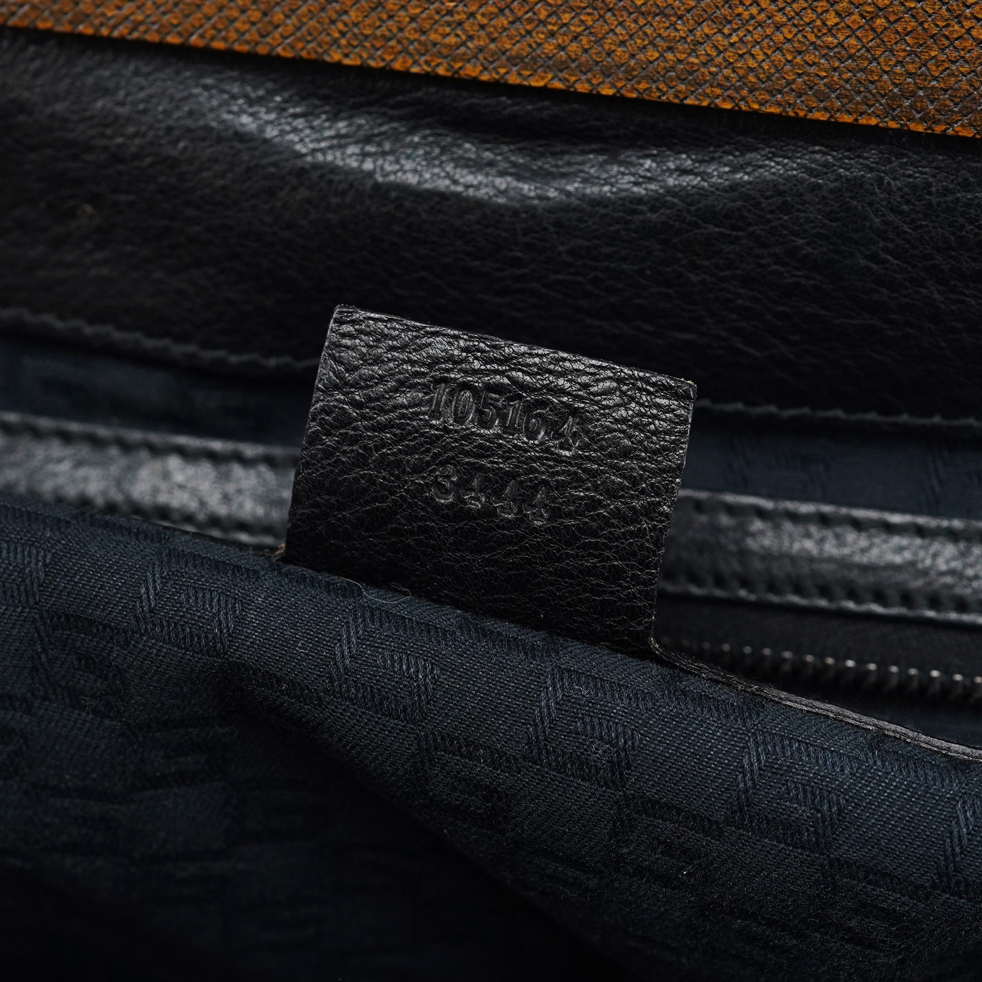 2002 Runway Black Bison Leather Doctor Bag