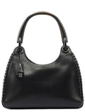 2002 Vitello Wood Handle Shoulder Bag