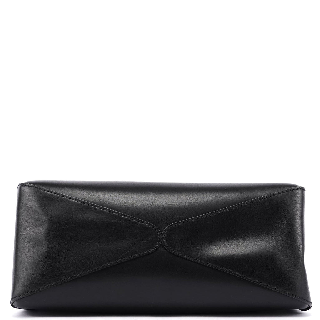 2002 Vitello Wood Handle Shoulder Bag