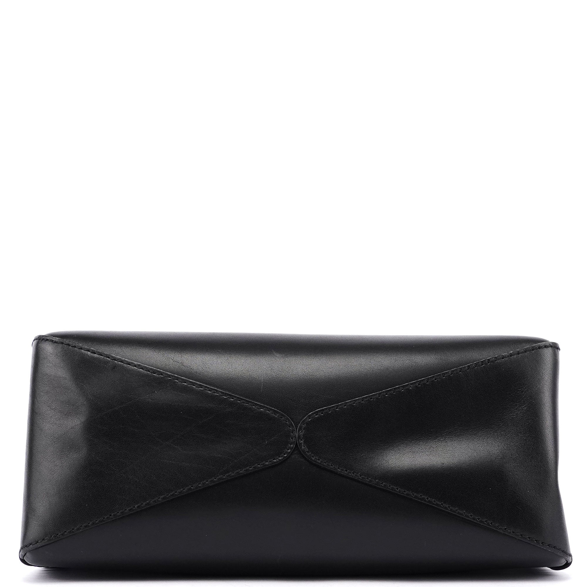 2002 Vitello Wood Handle Shoulder Bag