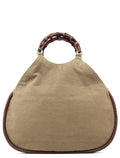 2003 Beige Canvas Bamboo Bag