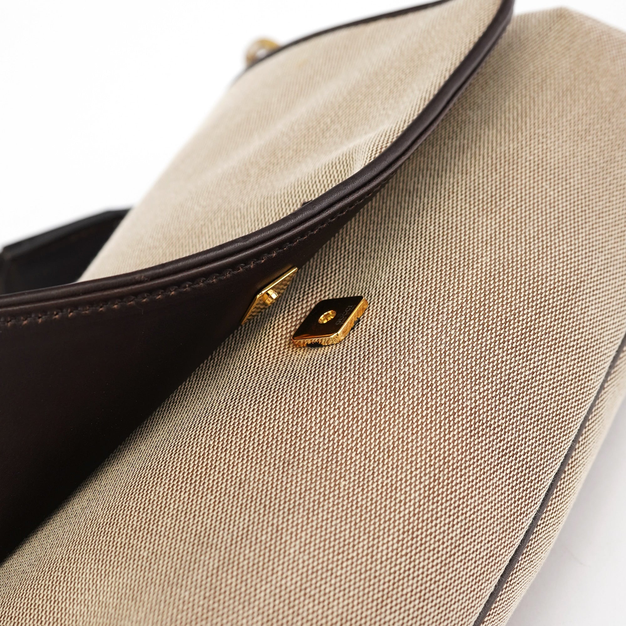 2003 Beige Canvas Shoulder Bag