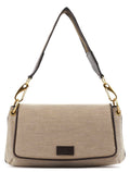 2003 Beige Canvas Shoulder Bag