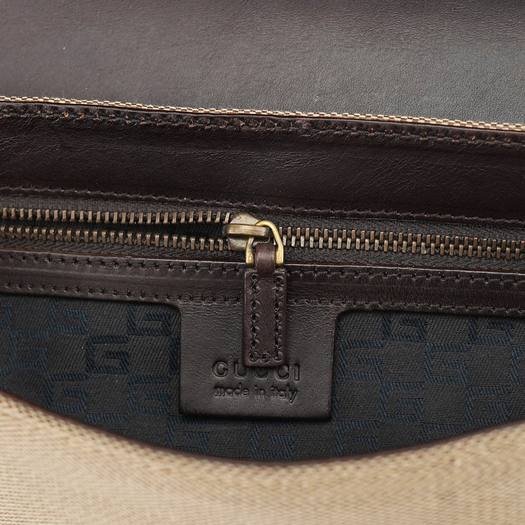 2003 Beige Canvas Shoulder Bag