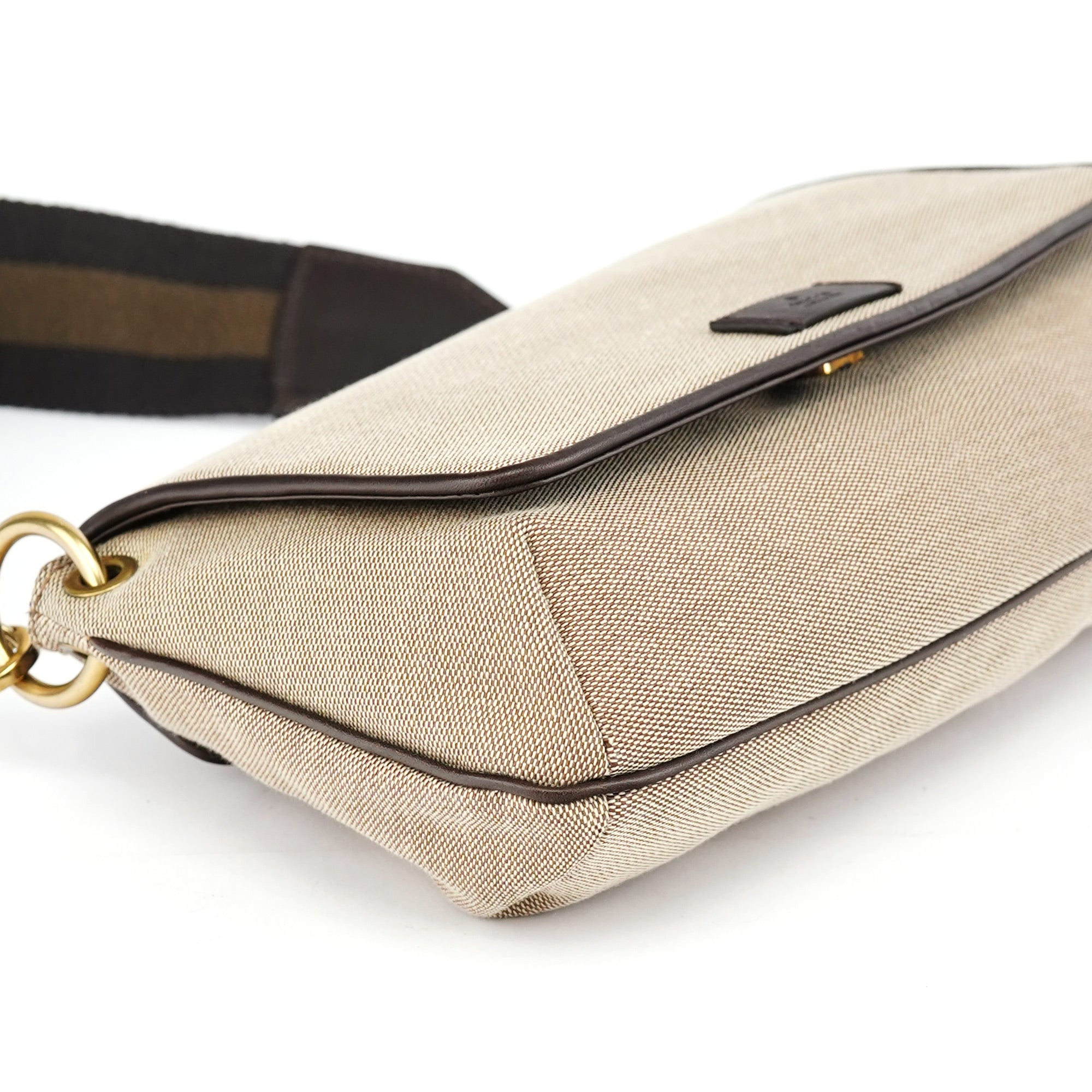 2003 Beige Canvas Shoulder Bag
