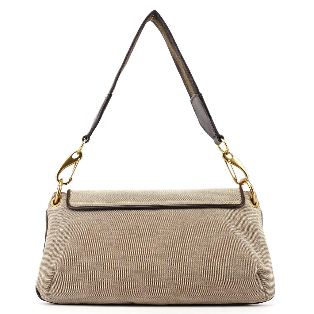 2003 Beige Canvas Shoulder Bag