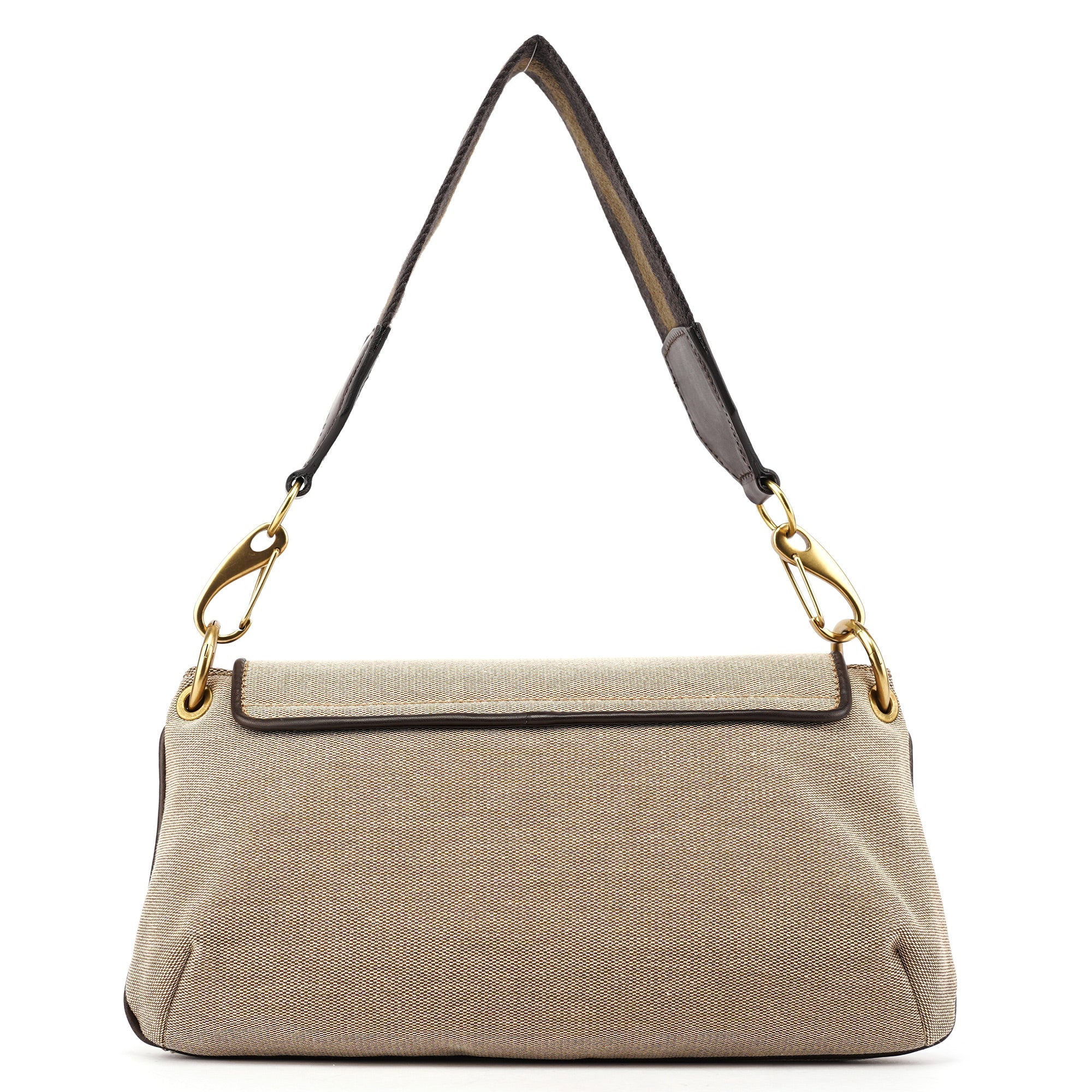 2003 Beige Canvas Shoulder Bag