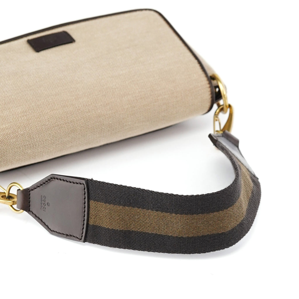 2003 Beige Canvas Shoulder Bag