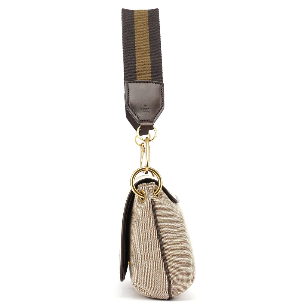 2003 Beige Canvas Shoulder Bag