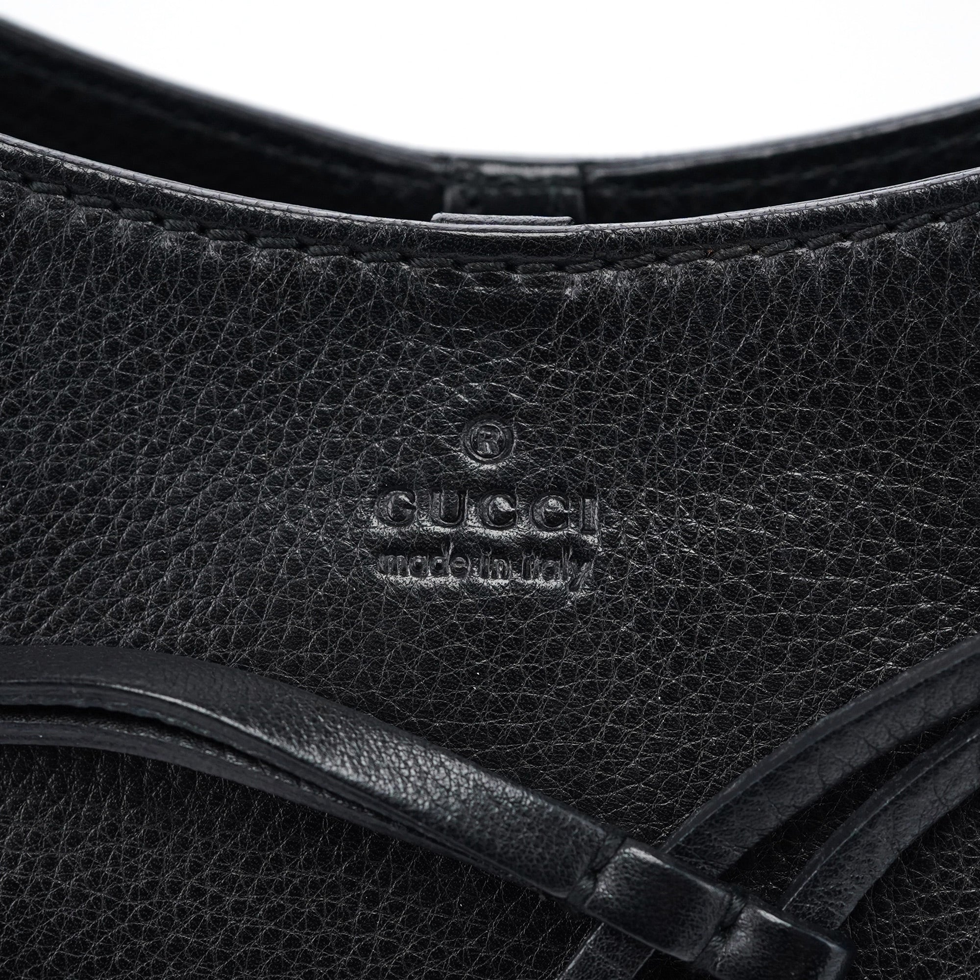 2003 Black Calfskin Bamboo Shoulder Bag