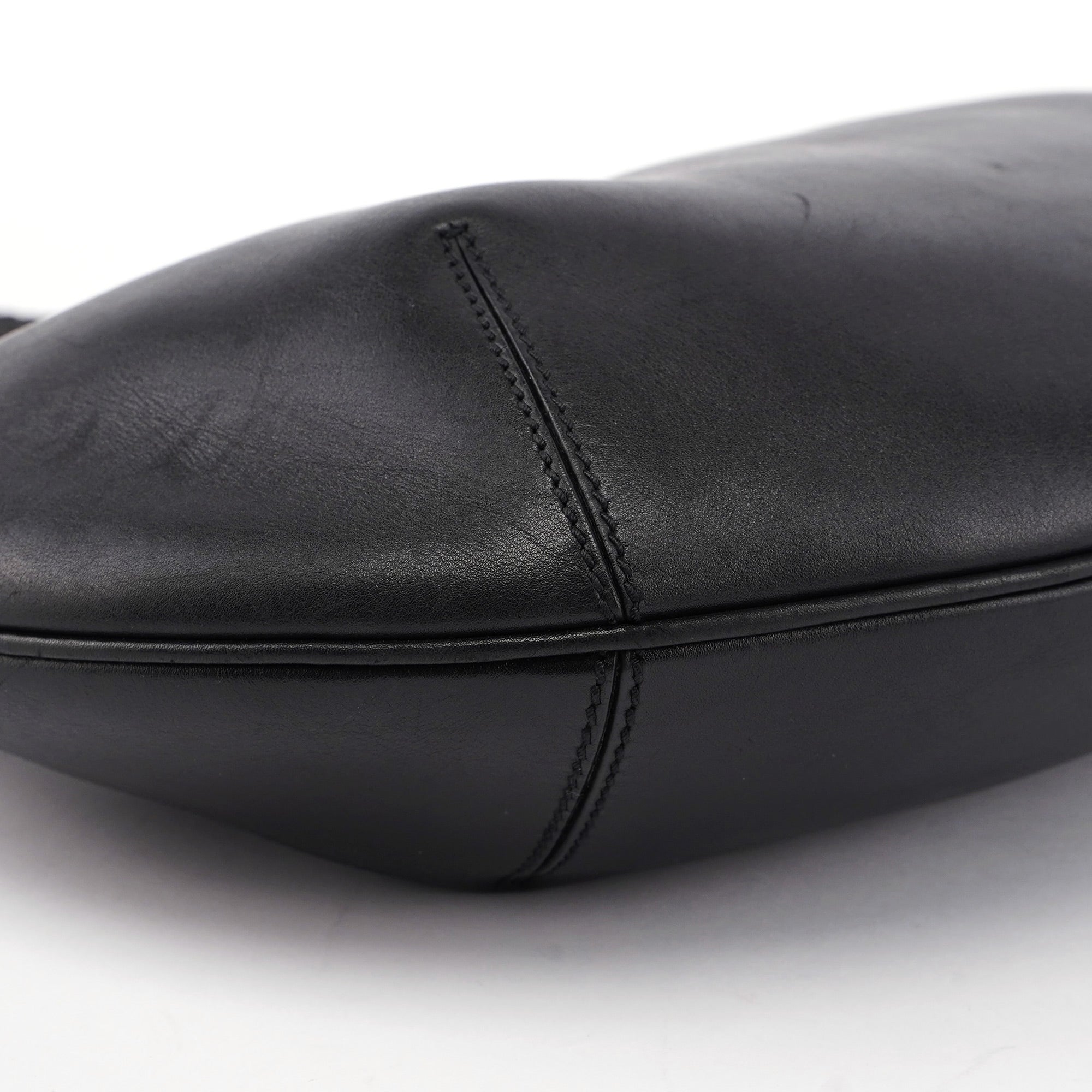 2003 Black Calfskin Hobo Shoulder Bag