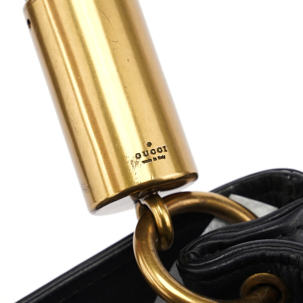 2003 Black Calfskin Knot Shoulder Bag