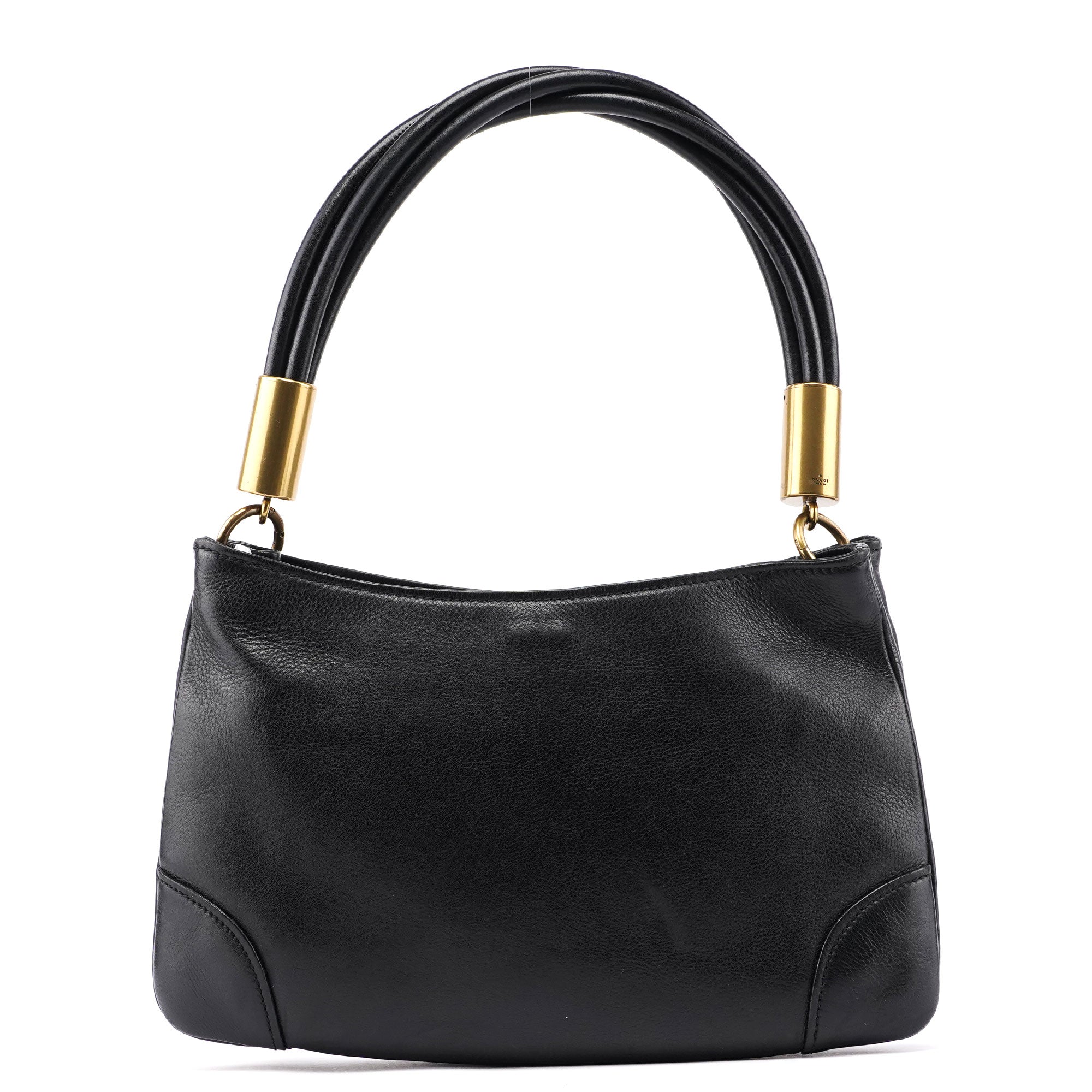 2003 Black Calfskin Knot Shoulder Bag