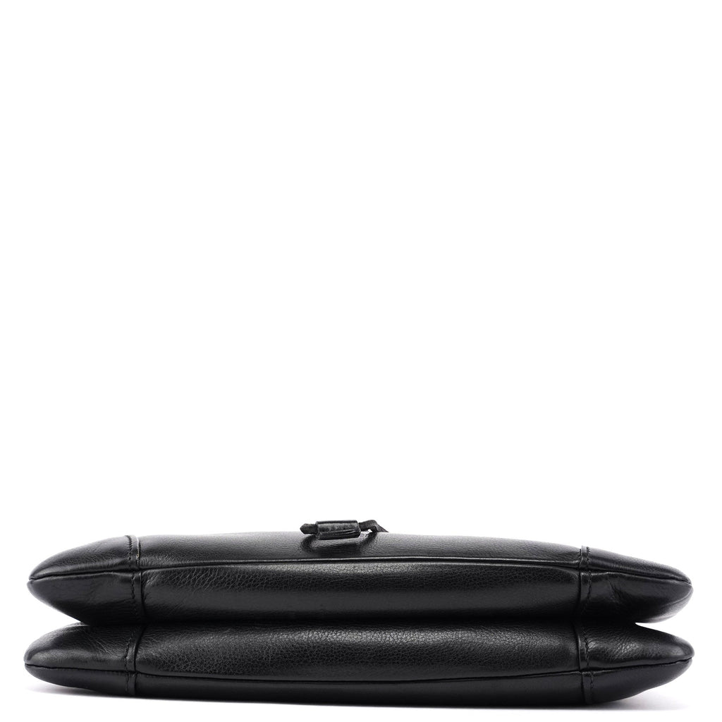 2003 Black Calfskin Knot Shoulder Bag