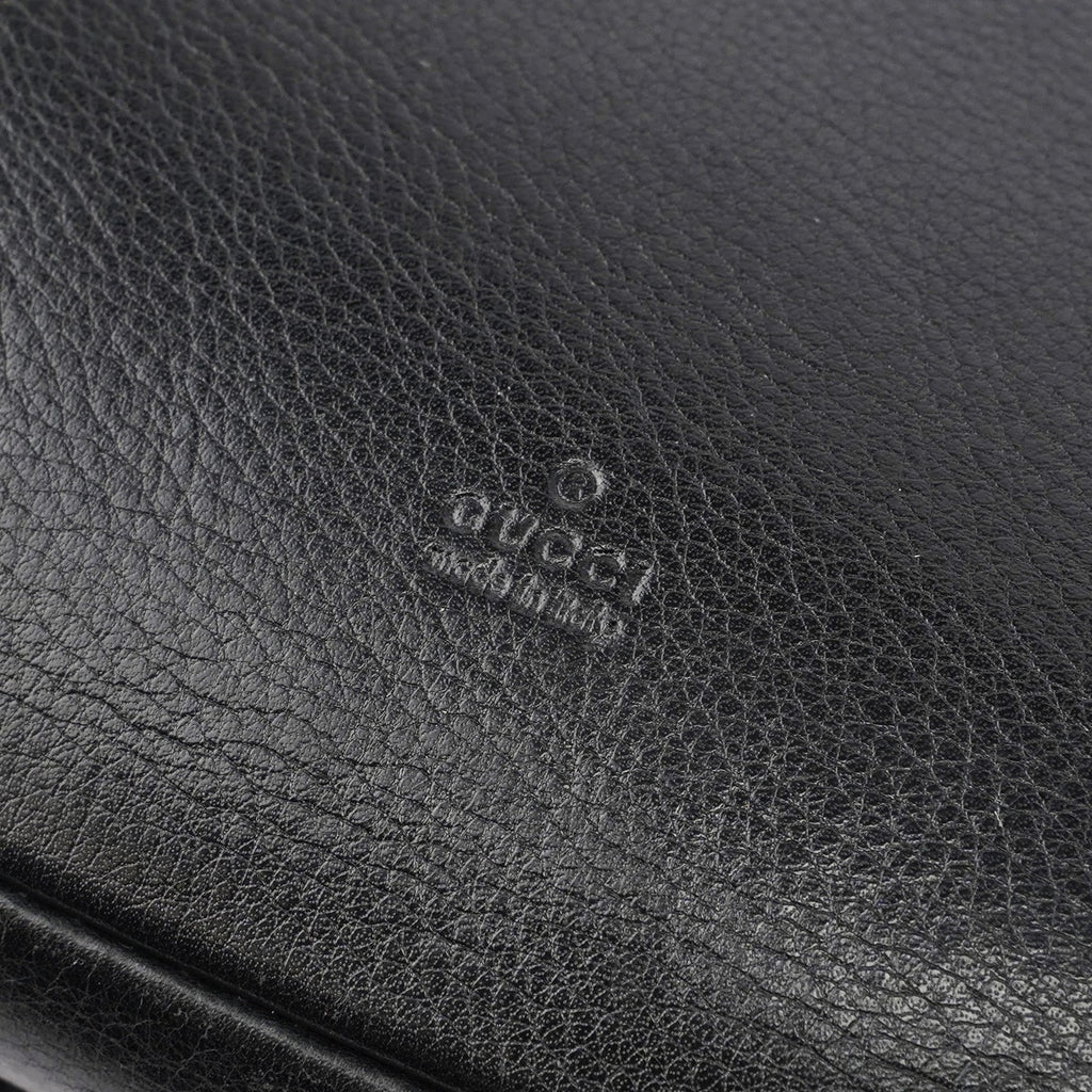 2003 Black Calfskin Knot Shoulder Bag