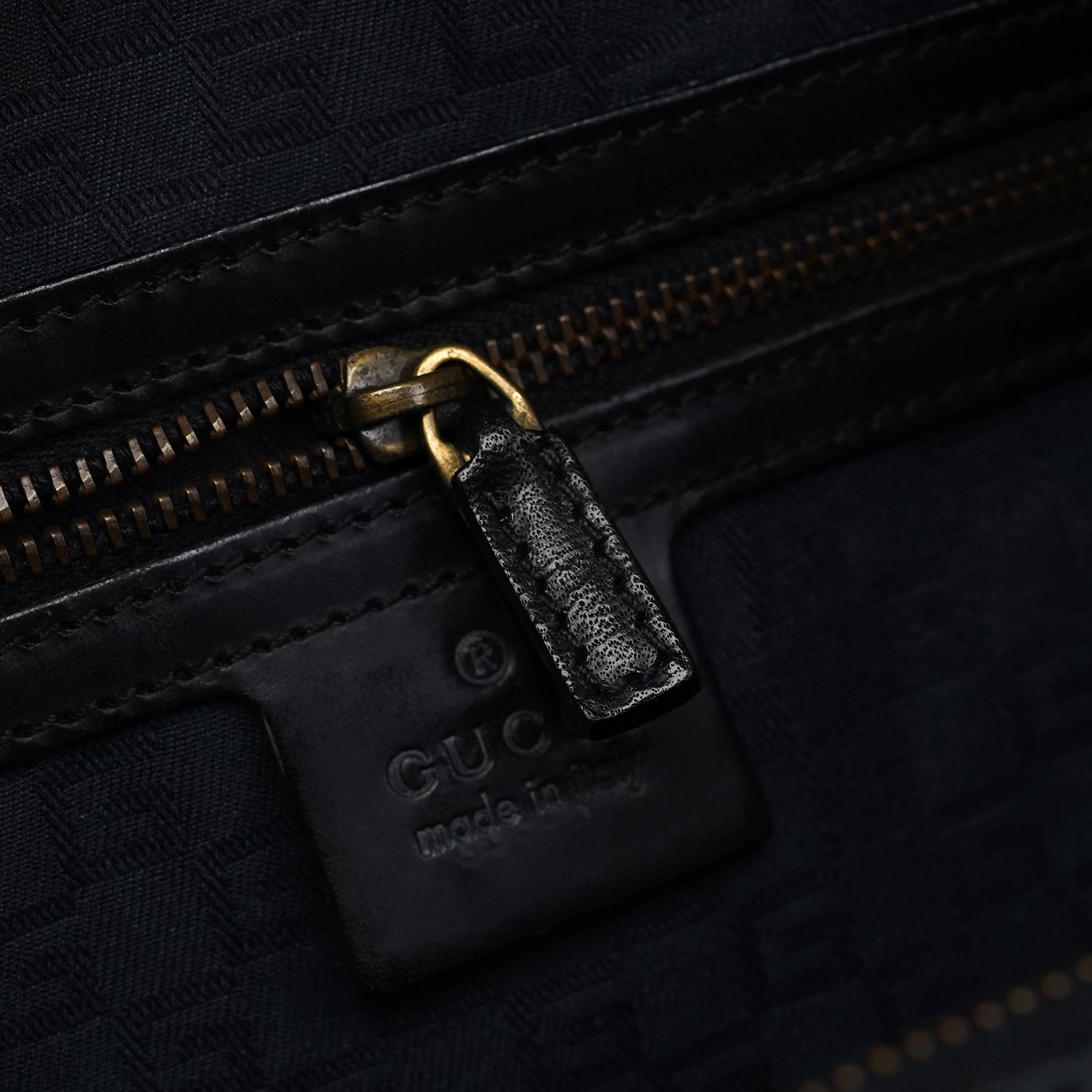 2003 Black Canvas Hobo Shoulder Bag