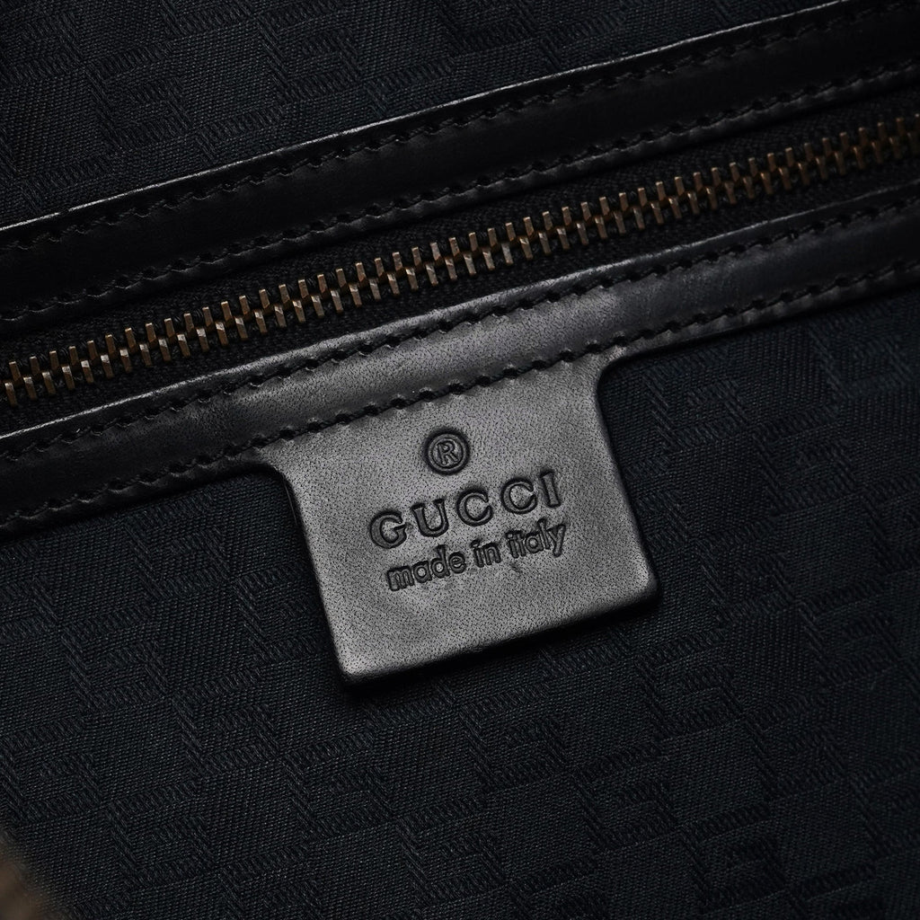 2003 Black Canvas Hobo Shoulder Bag