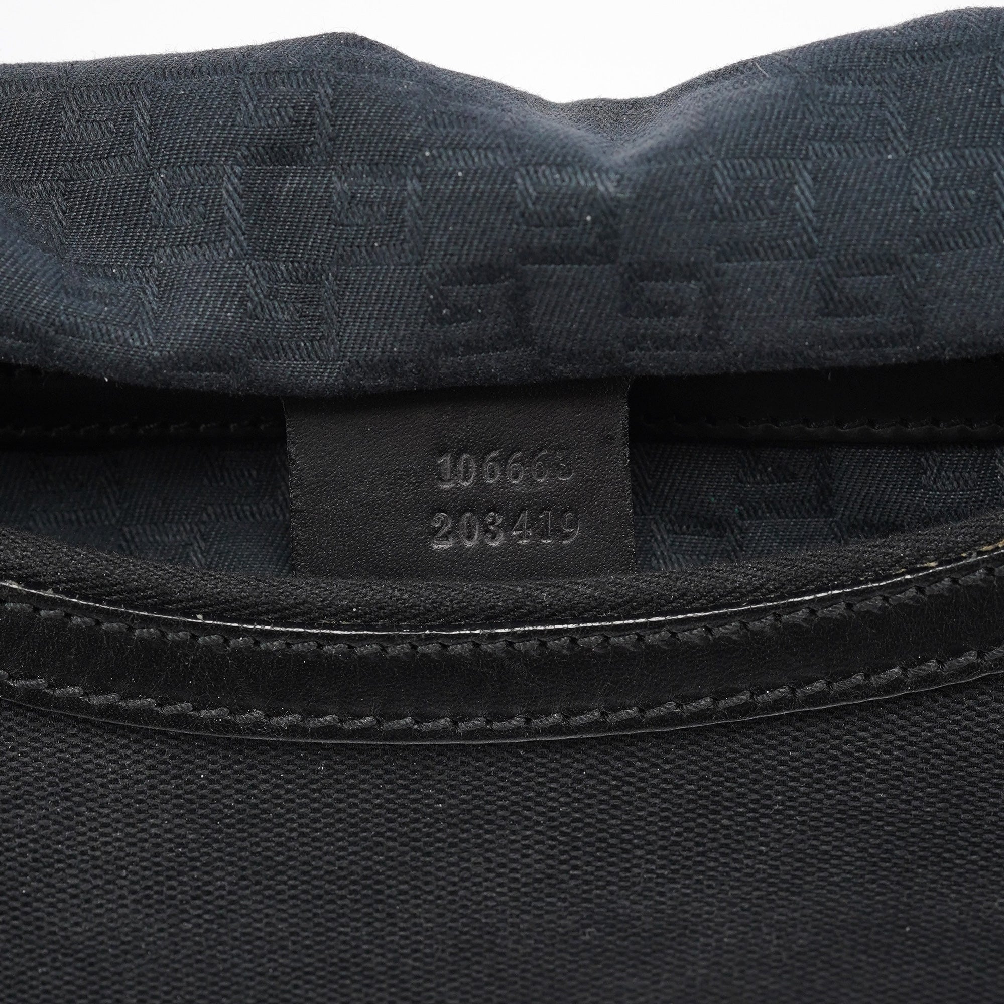 2003 Black Canvas Shoulder Bag