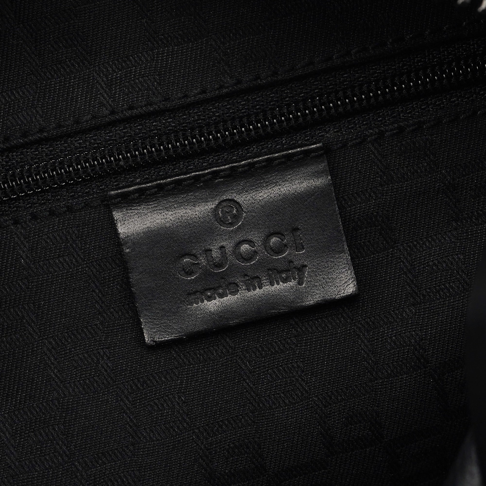 2003 Black Leather Hobo Shoulder Bag
