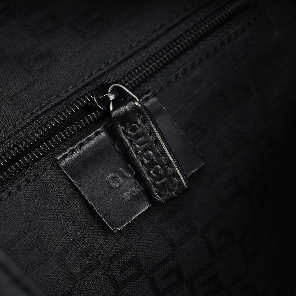 2003 Black Leather Hobo Shoulder Bag
