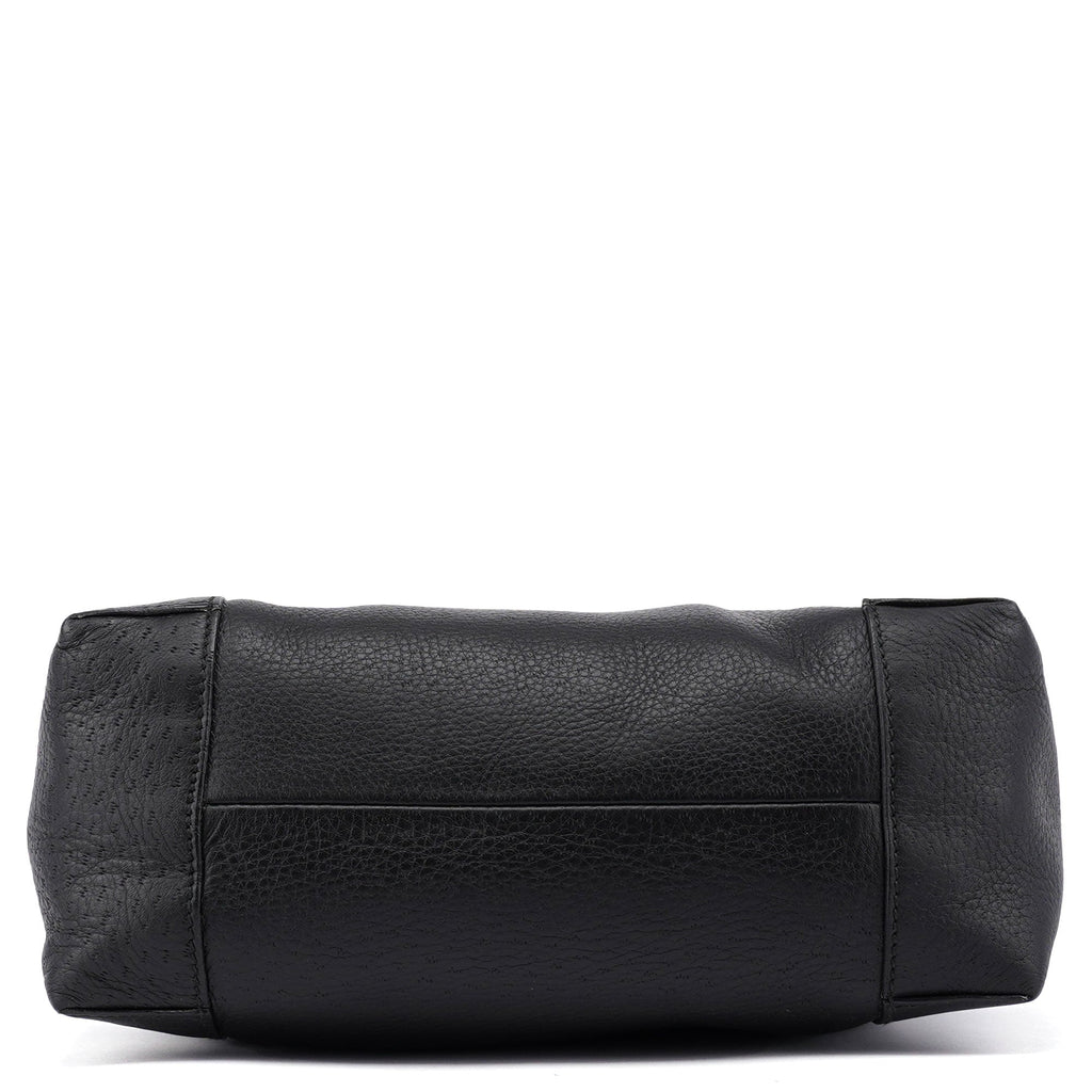 2003 Black Leather Hobo Shoulder Bag