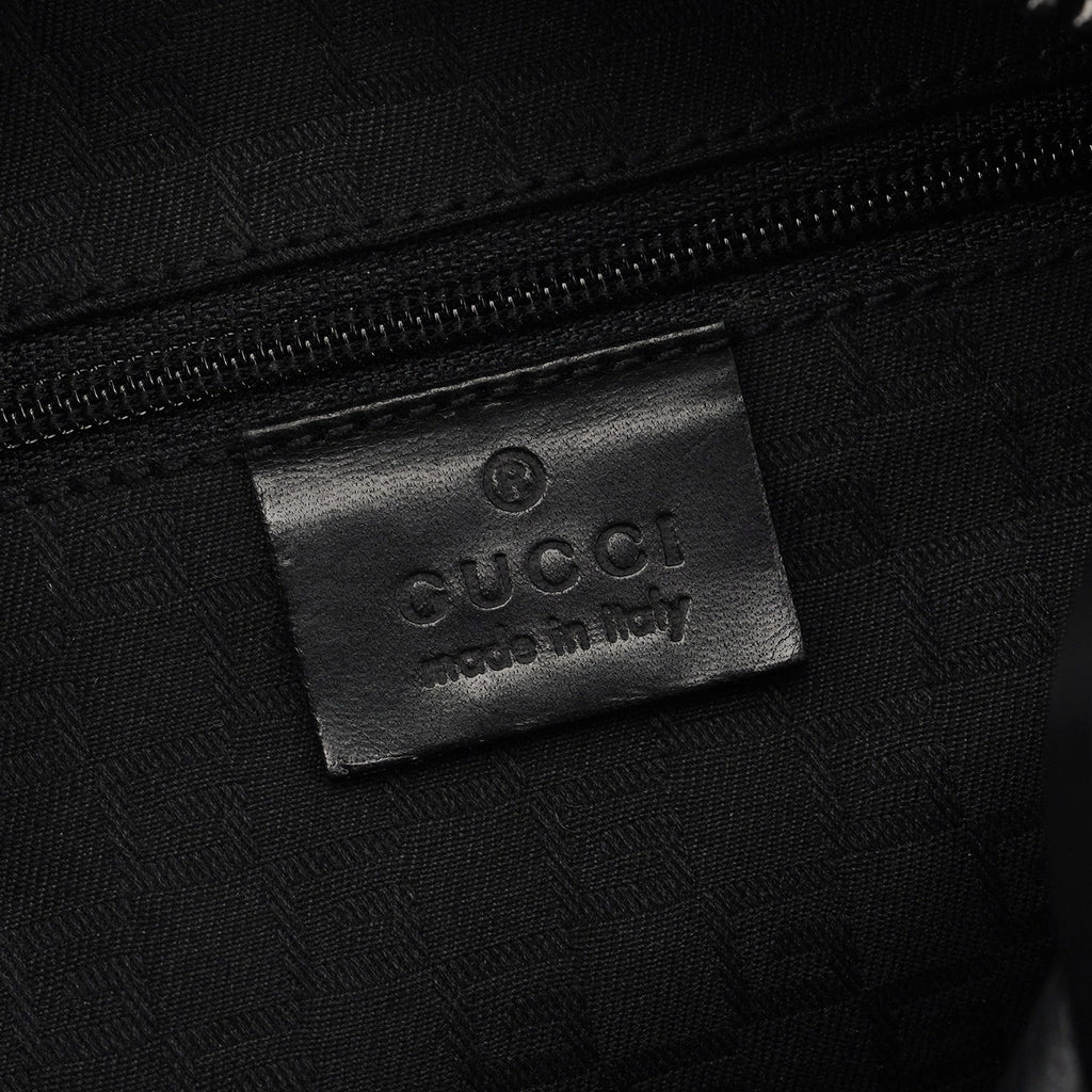 2003 Black Leather Hobo Shoulder Bag