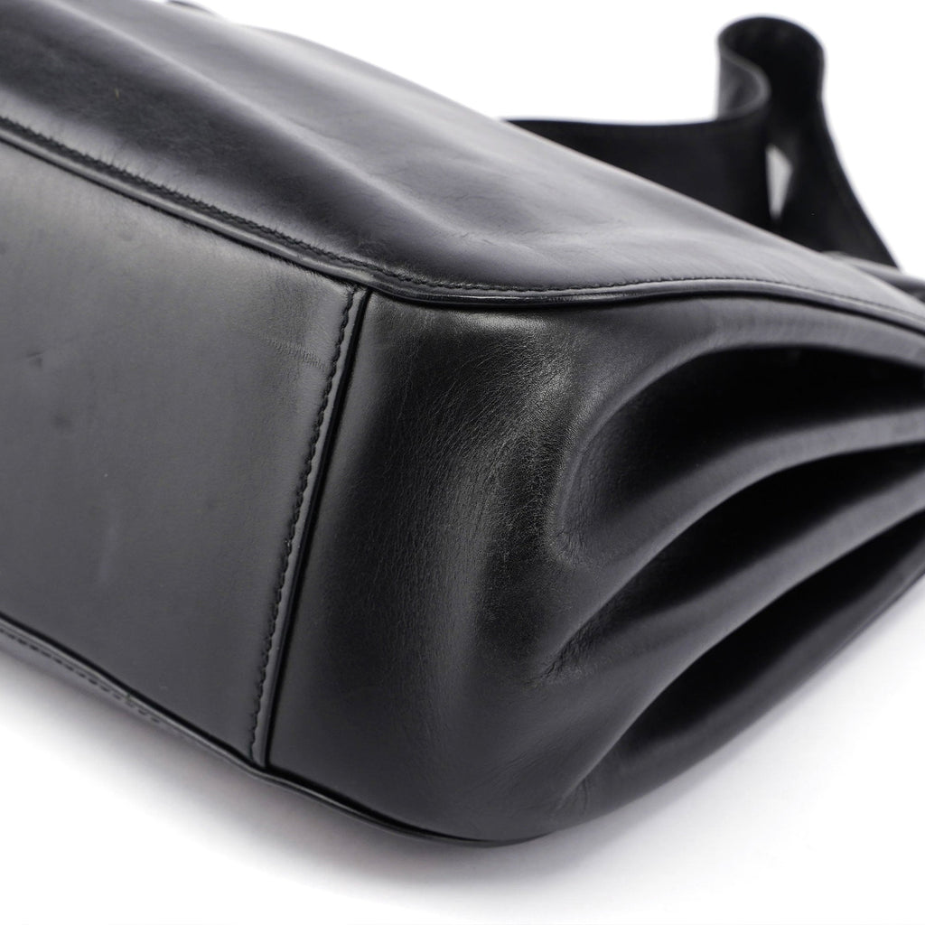 2003 Black Leather Large Shoulder Bag