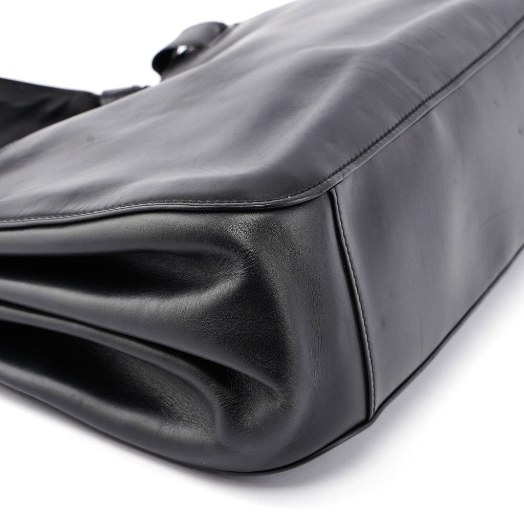 2003 Black Leather Large Shoulder Bag