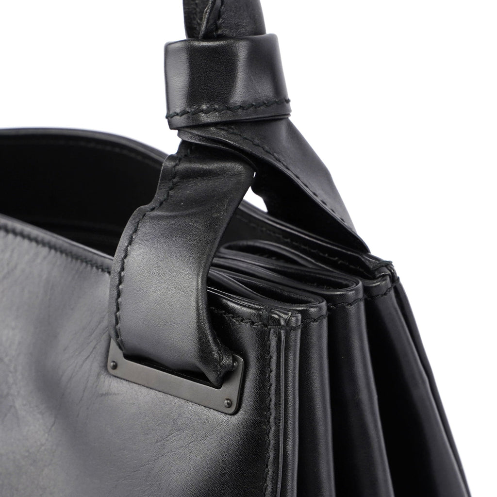 2003 Black Leather Large Shoulder Bag