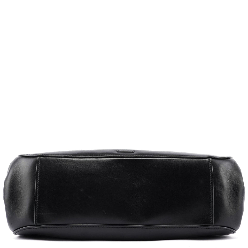 2003 Black Leather Large Shoulder Bag