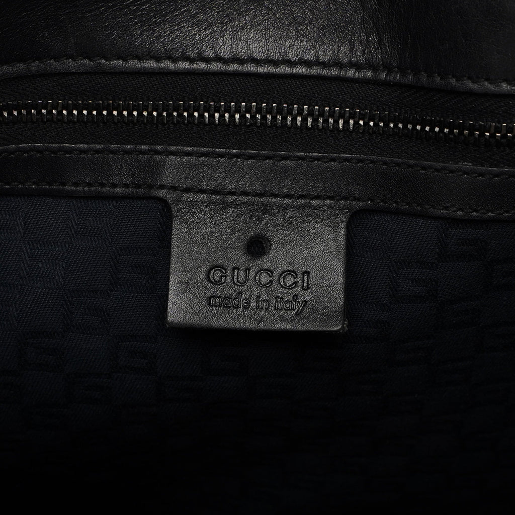 2003 Black Leather Large Shoulder Bag
