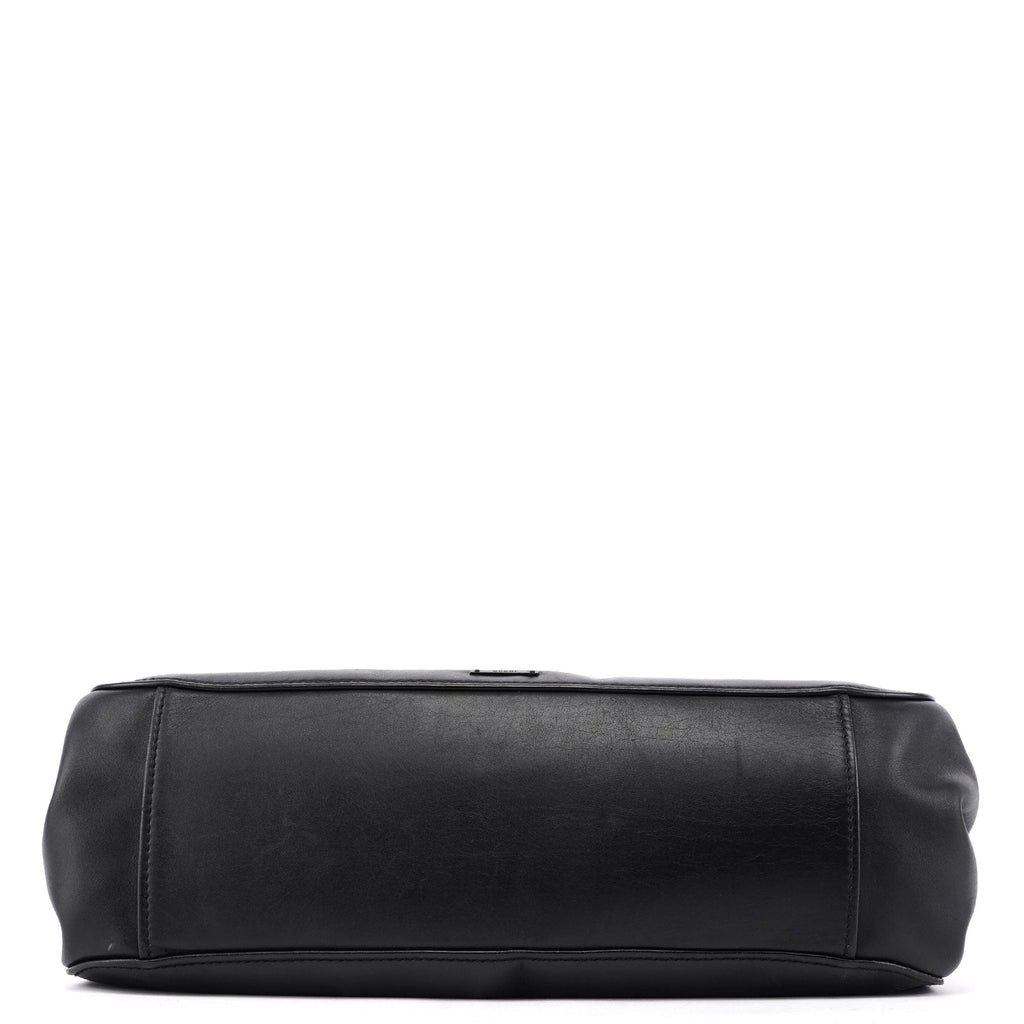 2003 Black Leather Large Shoulder Bag