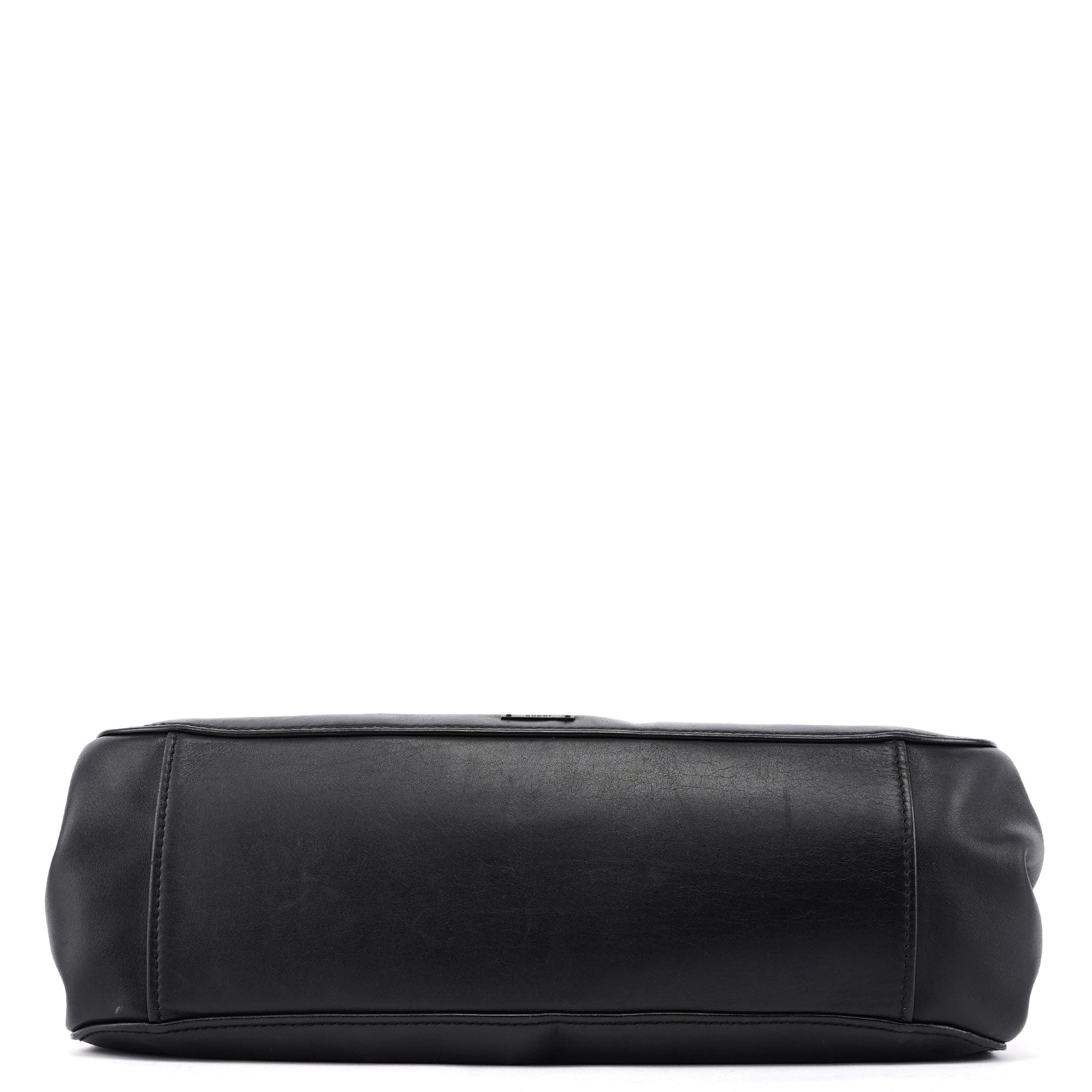 2003 Black Leather Large Shoulder Bag