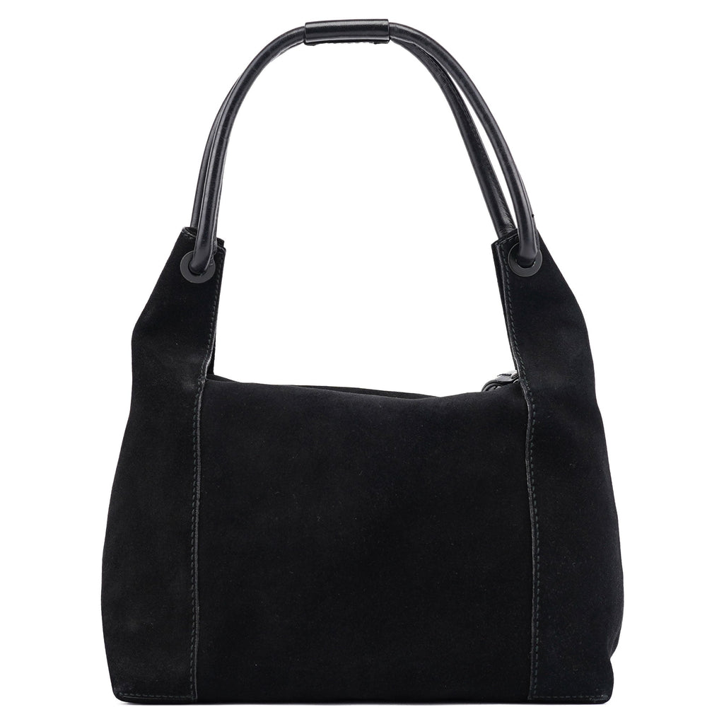 2003 Black Suede Shoulder Bag