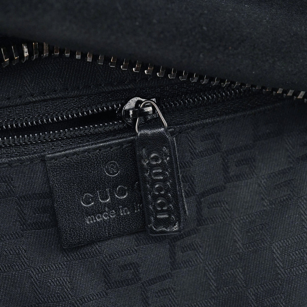 2003 Black Suede Shoulder Bag