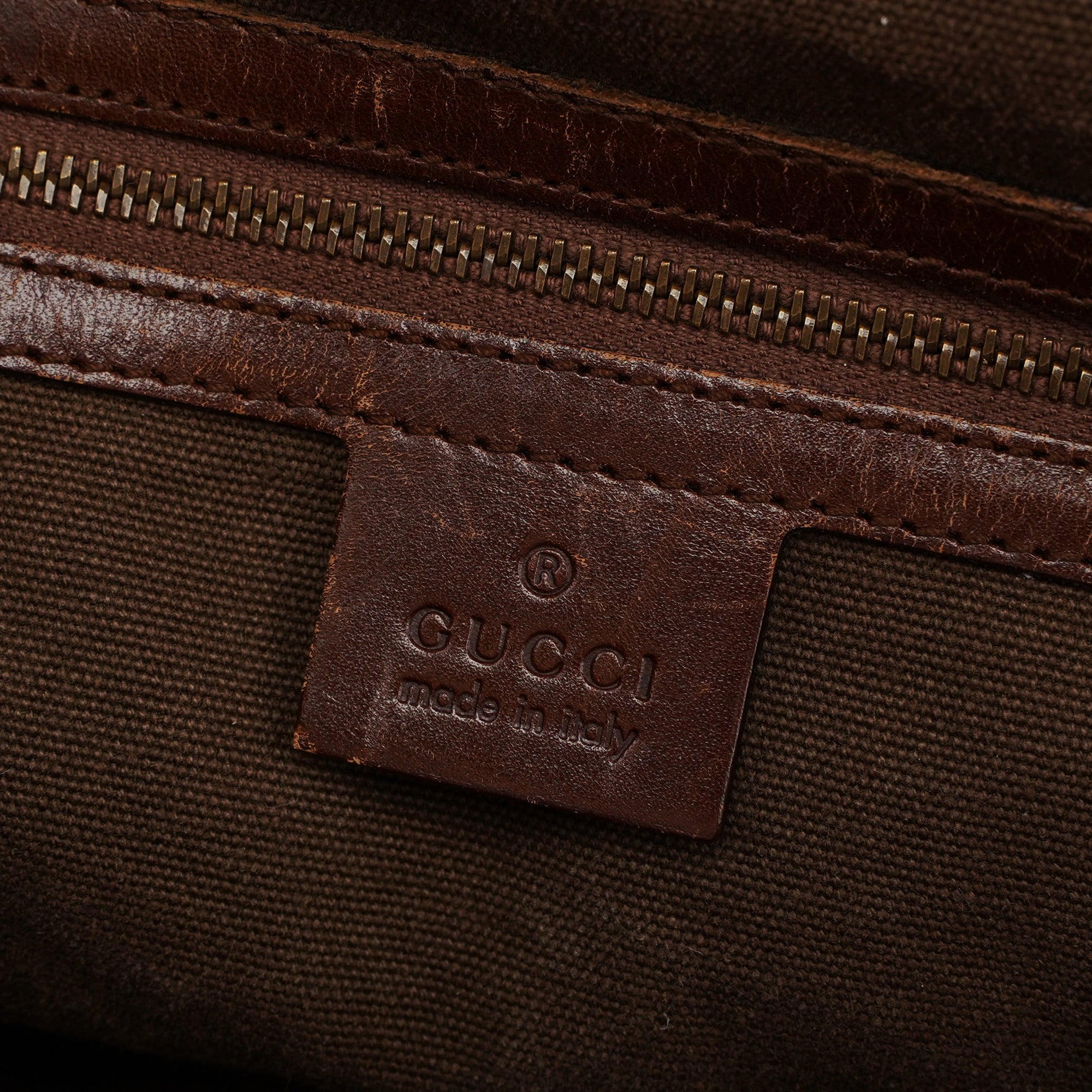 2003 Brown Canvas Bamboo Bag