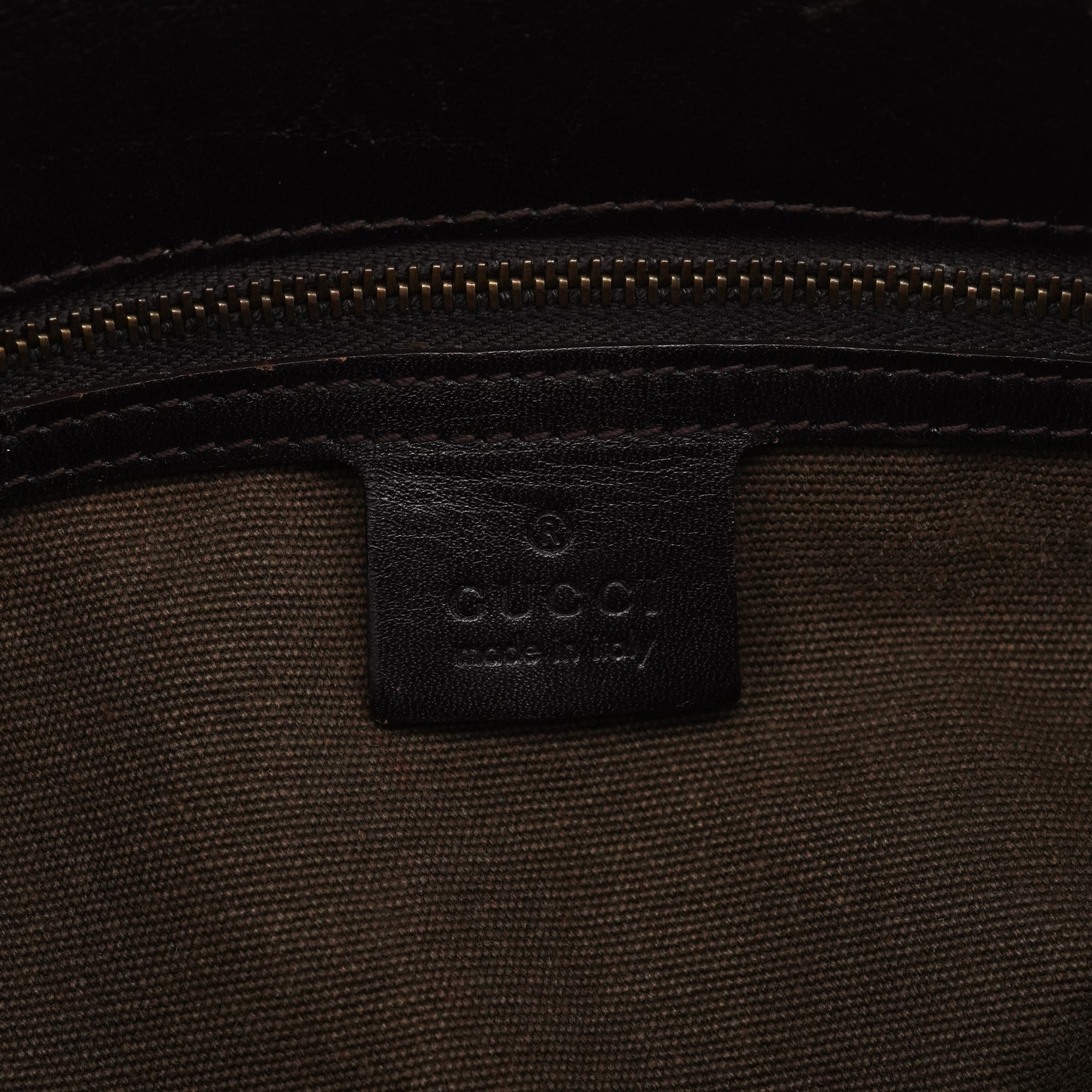 2003 Brown Canvas Leather Shoulder Bag
