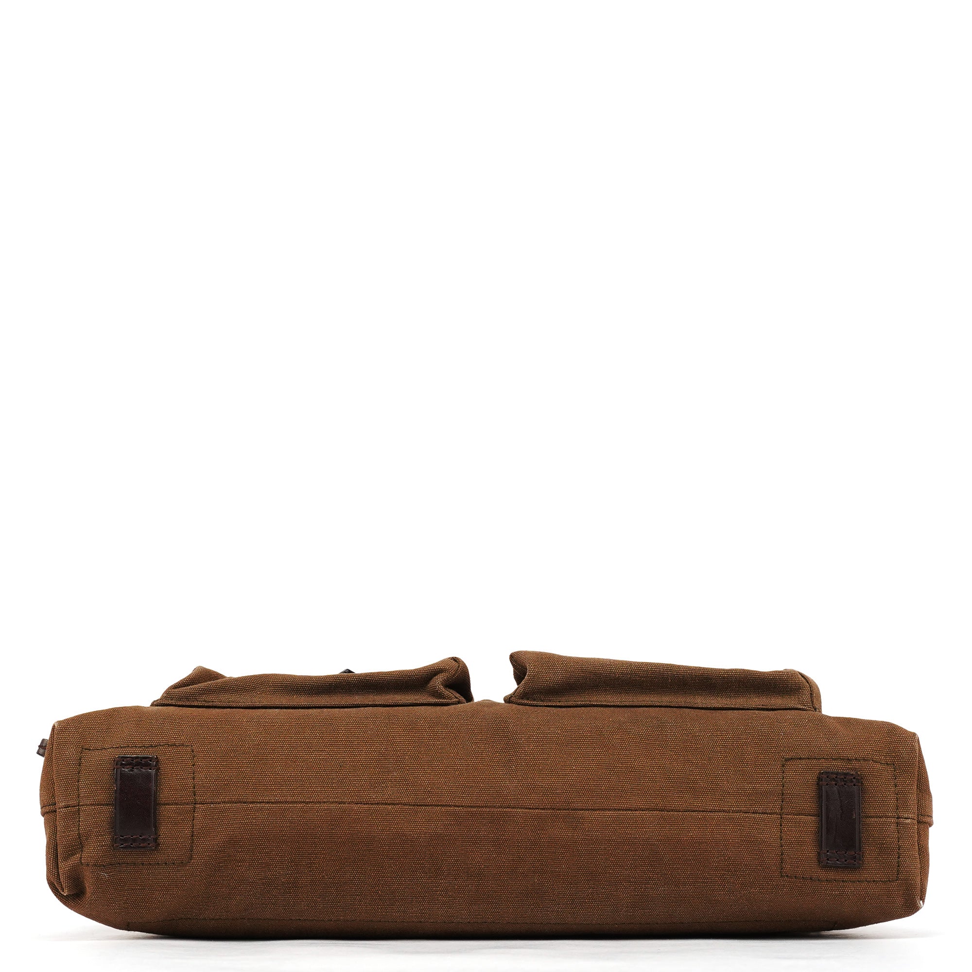 2003 Brown Canvas Leather Shoulder Bag