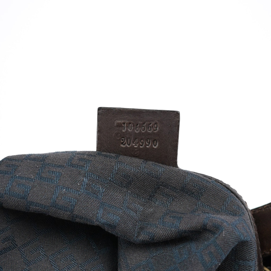 2003 Brown Canvas Round Shoulder Bag